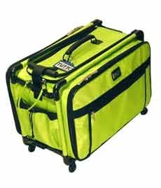 Lime Green Medium Mascot Tutto Machine on Wheels Sewing Carrier Case