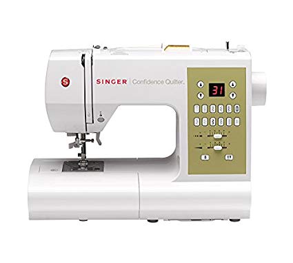 SINGER 7469Q Confidence Quilter Computerized Electronic Portable Sewing, With 98 Built-In Stitches – 6 Fully Automatic 1-step Buttonhole, 77 Decorative Stitches, 8 Basic Stitches and With 2 STATYBRIGHT LED Lights