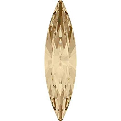 4200 Swarovski Fancy Stones Navette | Crystal Golden Shadow | 15x4mm - Pack of 144 (Wholesale) | Small & Wholesale Packs