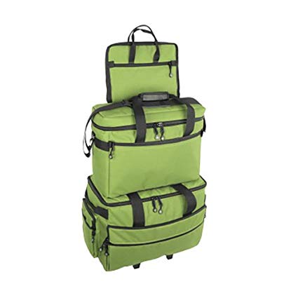Bluefig 3 Piece Sewing Machine Trolley Set in Lime Green