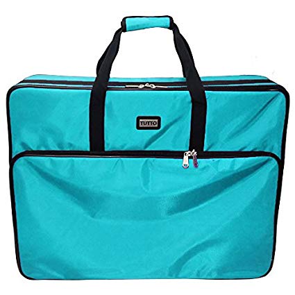 Tutto 28” Embroidery Project Bag In Turquoise