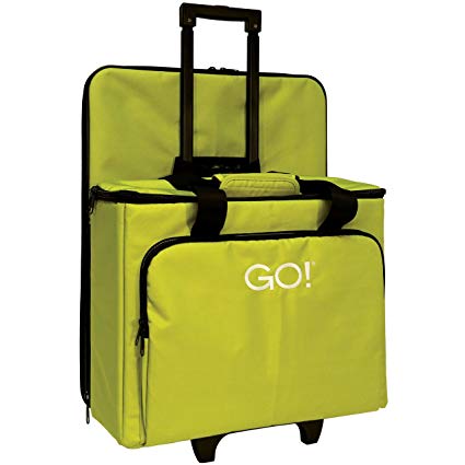 AccuQuilt GO! Multi-Purpose Rolling tote with Die Bag in Green