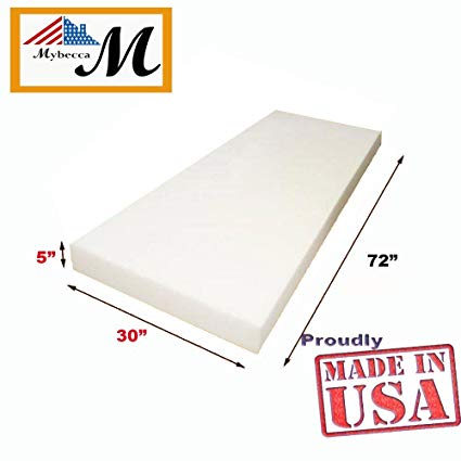 Mybecca Upholstery Foam Cushion (Seat Replacement , Upholstery Sheet , Foam Padding), High Density, 5