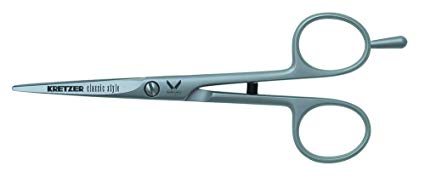 Kretzer Classic-Hairdressing Shear Stainless Steel, Satin Finish with Removable Finger Rest 5.0 Inch (57113)-Made in Germany