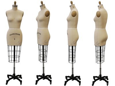 Professional Female half Body Dress Forms For Dressmaker Collapsible Shoulder With 1 Free Arm (ST-SIZE6)