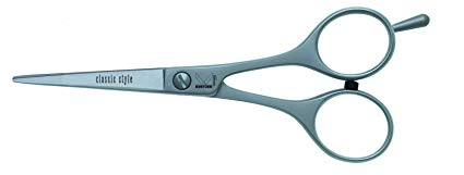 Kretzer Classic-Hairdressing Shear Stainless Steel, Satin Finish with Removable Finger Rest 4.5 Inch (57311)-Made in Germany