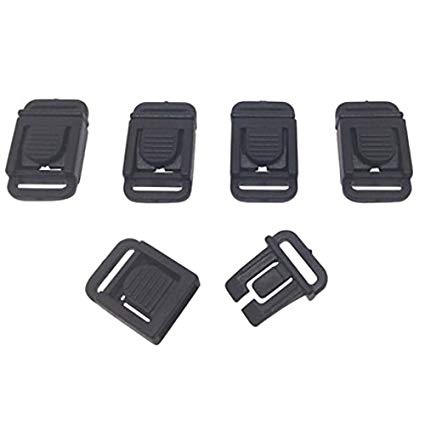FMS 3/8-Inch Buckle (Flat) - Center Release, Heavy Duty, For Backpacks, Paracord Bracelets, Tactical Gear and More