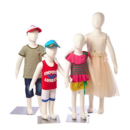 Abstract Standing Unisex Child Mannequin + Base (R-3468) (4 in box!)
