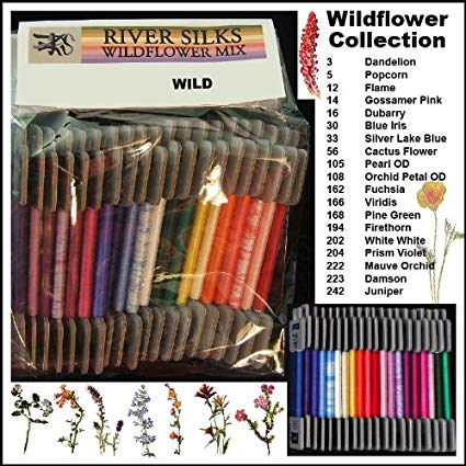 River Silks Wildflower Mix - 4mm Ribbon