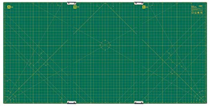 Olfa 35-Inch-by-70-Inch Gridded Cutting Mat Set Clipped
