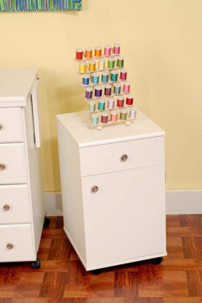 Arrow Sewing Cabinets 801 Suzi, Four Drawer Sewing Storage Cabinent, White